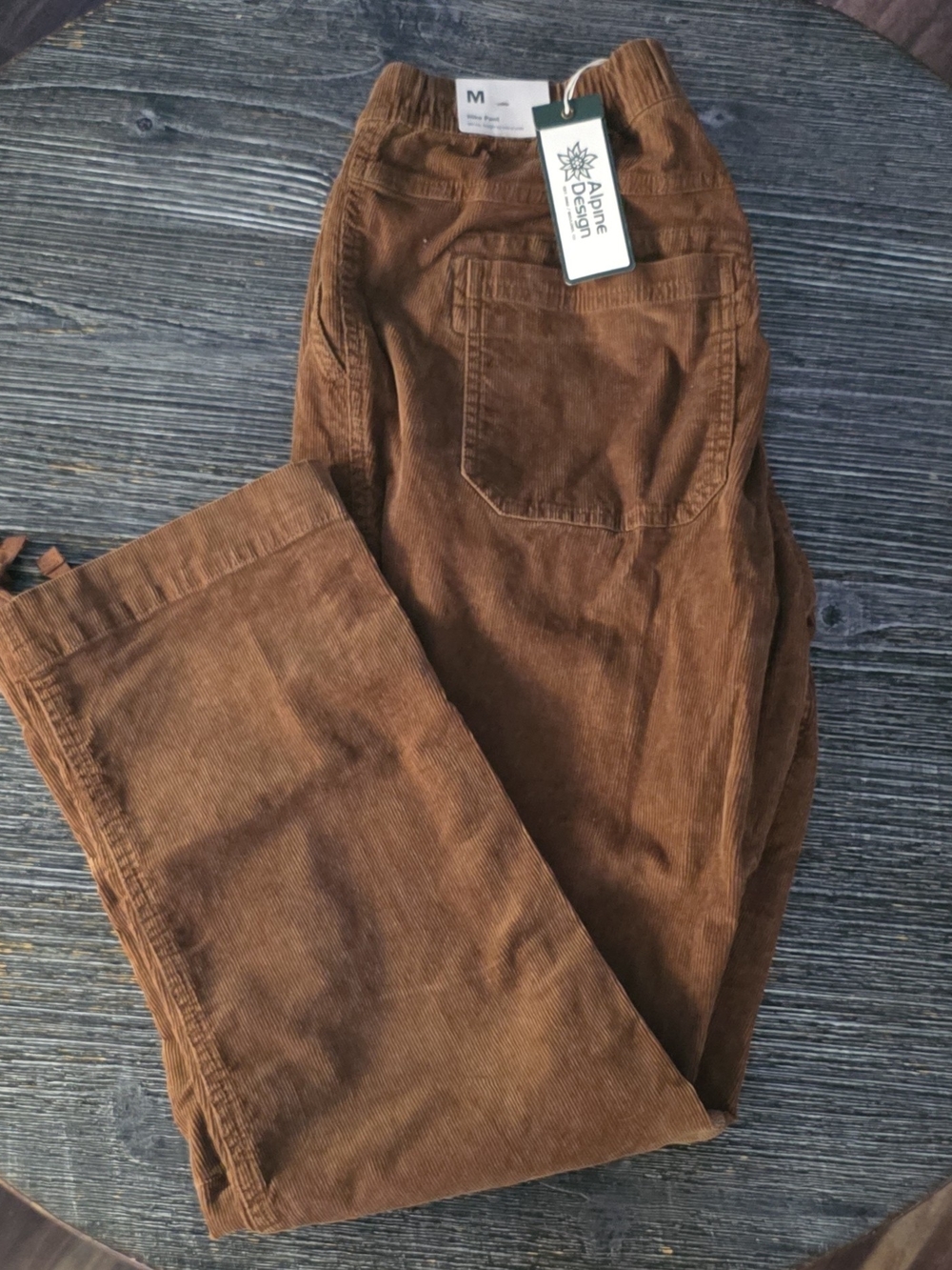 Alpine Design Womens Corduroy Pants in Chestnut Brown
